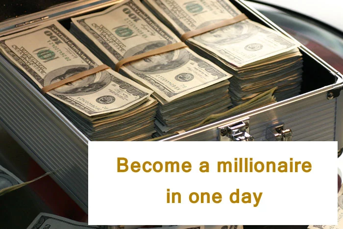 BECOME A MILLIONAIRE IN ONE DAY